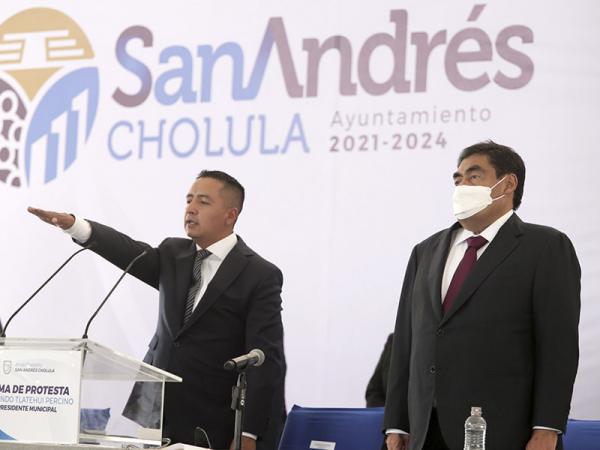 Recoger y ejecutar la voluntad ciudadana, sugiere MBH a San Andrés Cholula