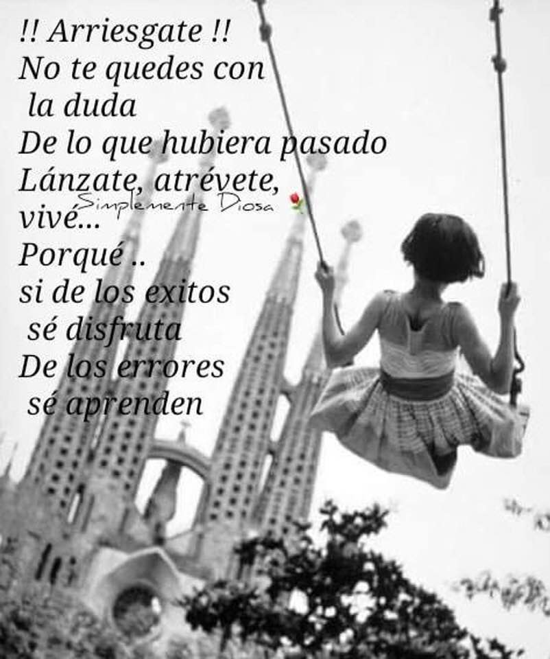 la Vida es Siempre un Riesgo, Arriésgate