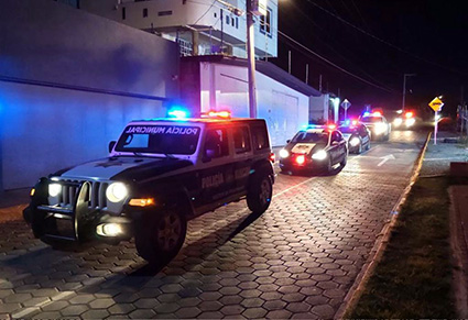 Encabeza policía de San Andrés Cholula operativo intermunicipal