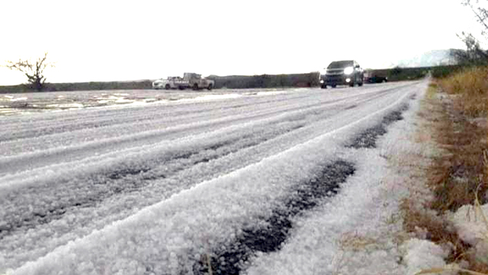 Caen las primeras nevadas de la temporada en Sonora