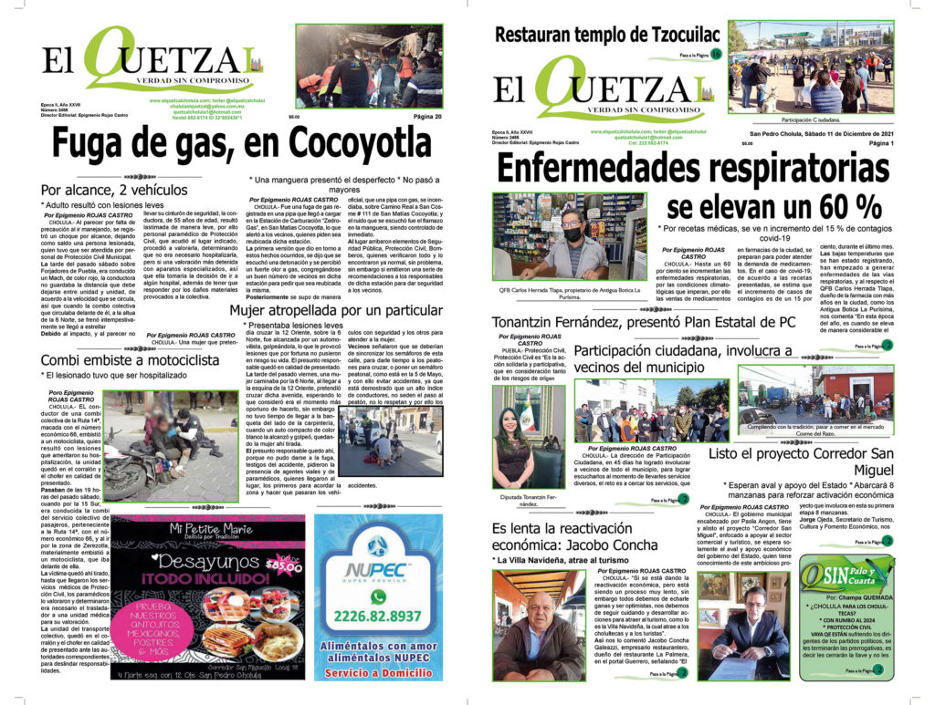 Nuestra Portada, Edición 2455 del 11 de Diciembre 2021