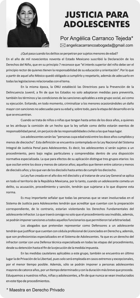 Justicia Para adolescentes