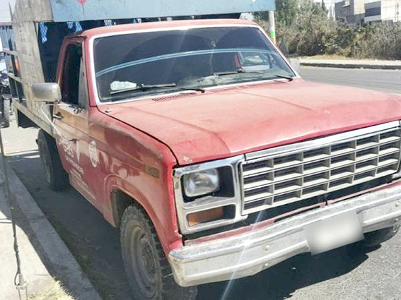 Asegura Policía Estatal camioneta con 45 tanques de gas