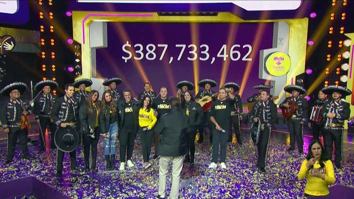 Teletón México, #OrgullosamenteTercos, recauda 387 millones 733 mil 462 pesos