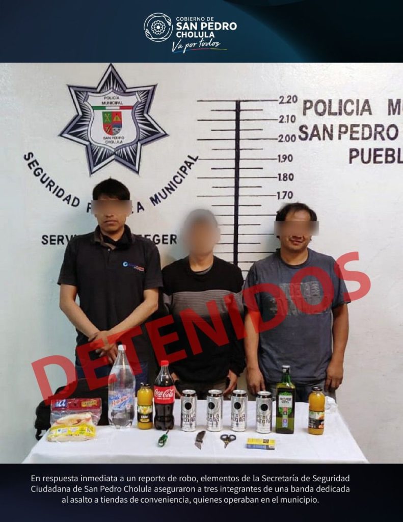 Asalta OXXO’S detenidos por municipales
