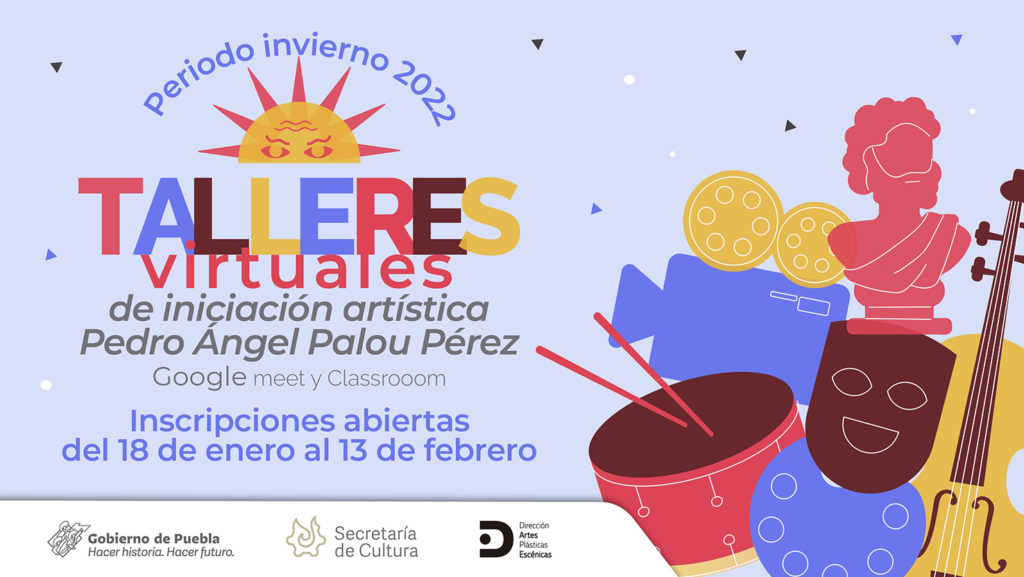 Abre Cultura inscripciones a talleres virtuales de iniciación artística