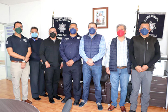 SSC de San Pedro se reúne con transportistas de la ruta Puebla-Cholula