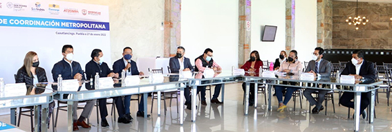 Encabeza Filomeno Sarmiento Torres, Primera Reunión de Coordinación Metropolitana
