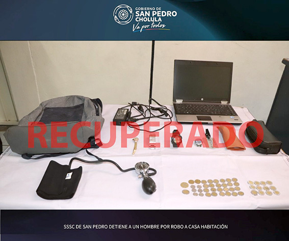 SSC detiene a un hombre por robo a casa habitación