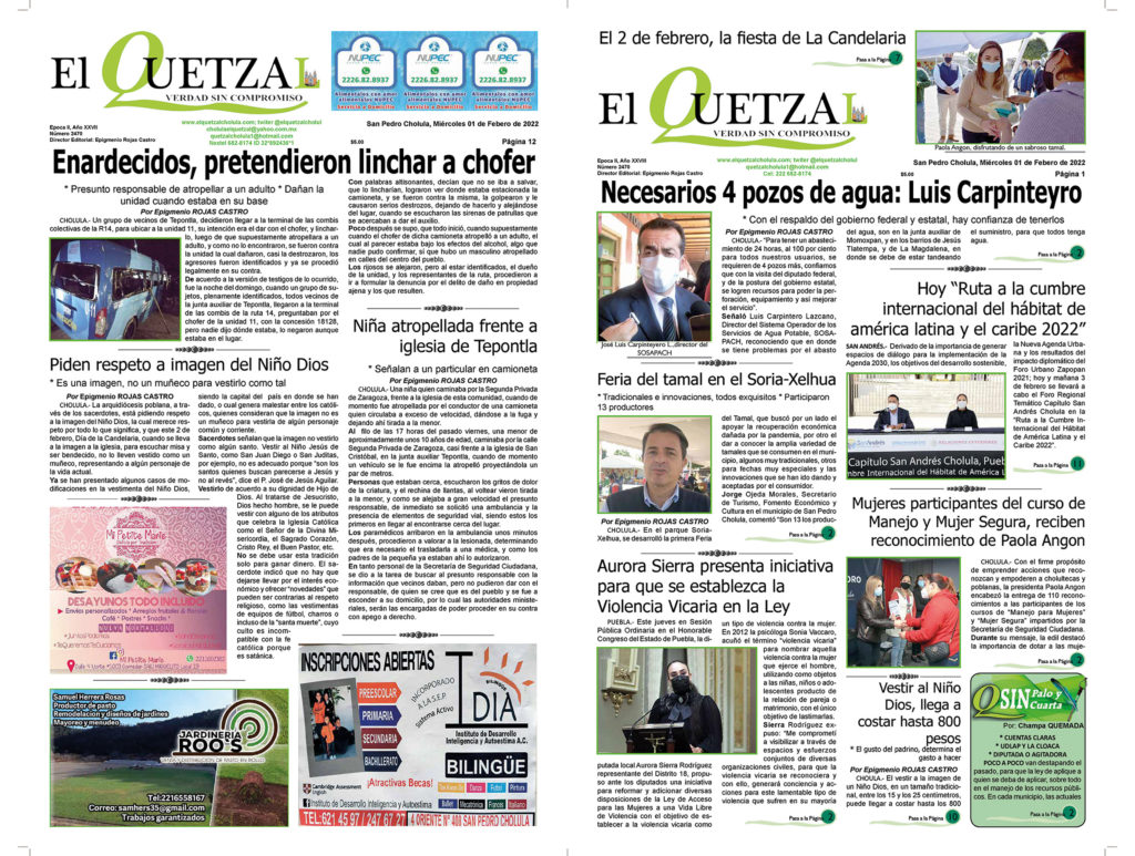 Nuestra Portada, Edición 2470, 02 Febrero 2022