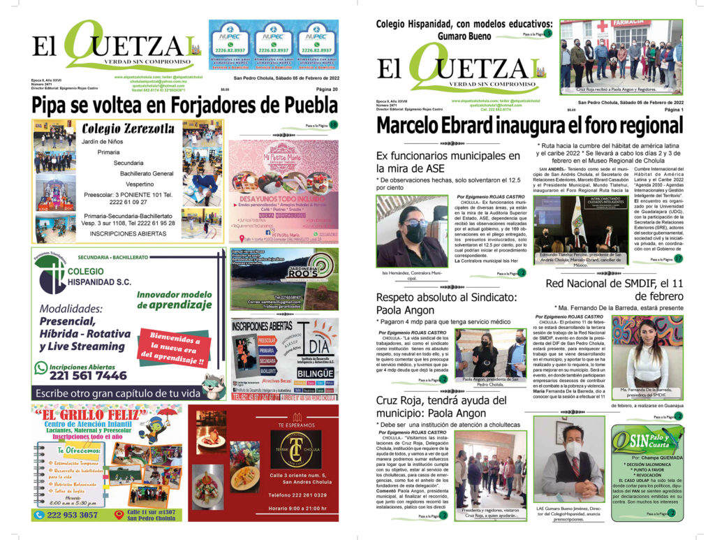 Nuestra Portada Edición 2471 del 05 febrero 2022