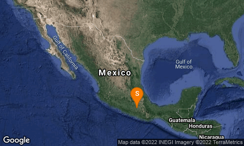 Sismo al Sureste de Chiautla de Tapia, lunes 21-02-22
