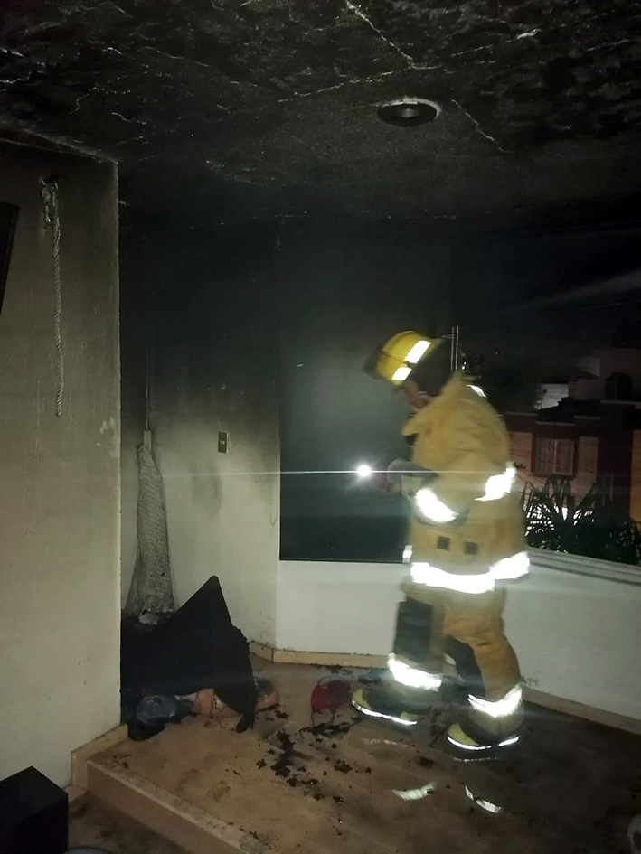 Bomberos SPCH sofoca incendio  den Momoxpan
