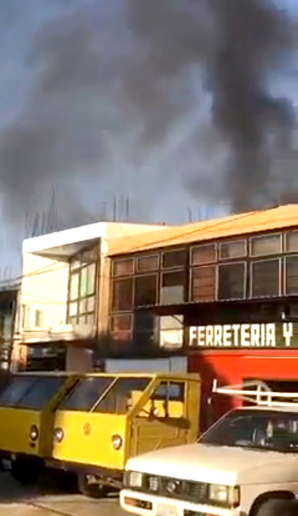 Domicilio particular se incendia