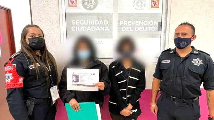 SSC de San Pedro Cholula localiza a menor de edad extraviada en EDOMEX