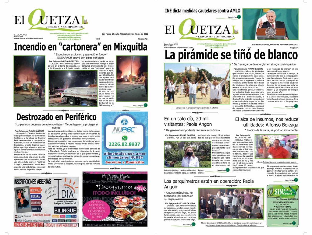 Nuestra Portada, Edición 2484 del 23 Marzo 2022