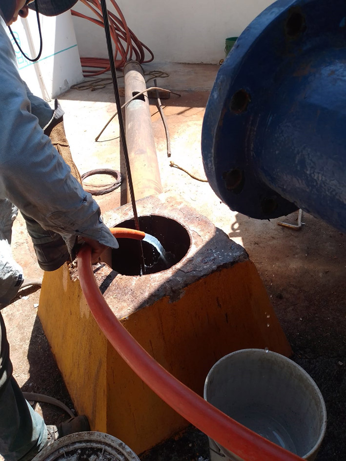 SOSAPACH da mantenimiento a los pozos de agua potable