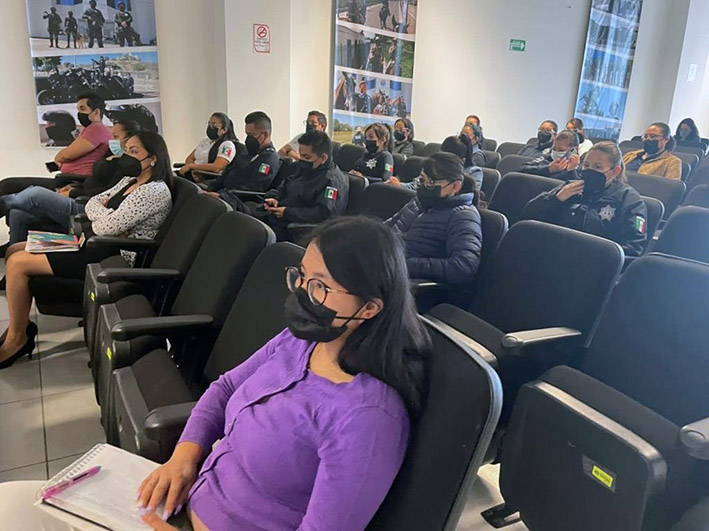 Realiza SSP de San Andrés Cholula «Diálogos Internacionales con Mujeres Policías”