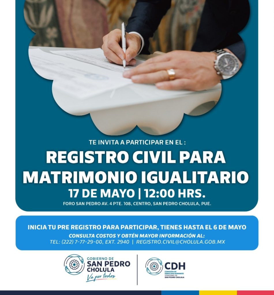 En mayo bodas igualitarias