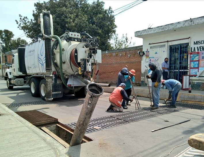 Permanente limpieza a rejillas realiza SOSAPACH