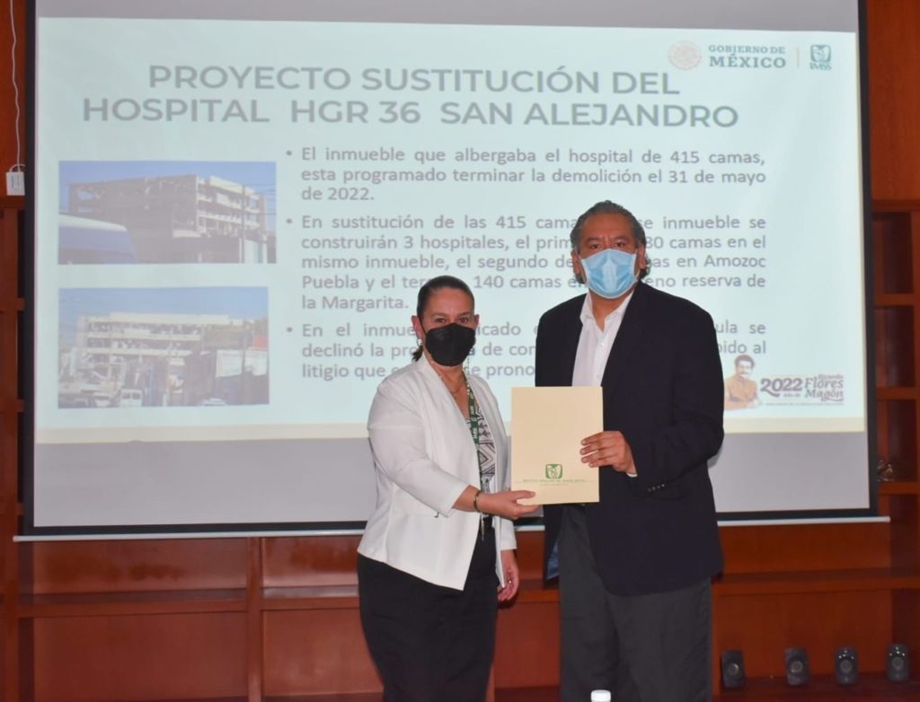 Avanzan los trabajos de la demolición del hospital del IMSS San Alejandro