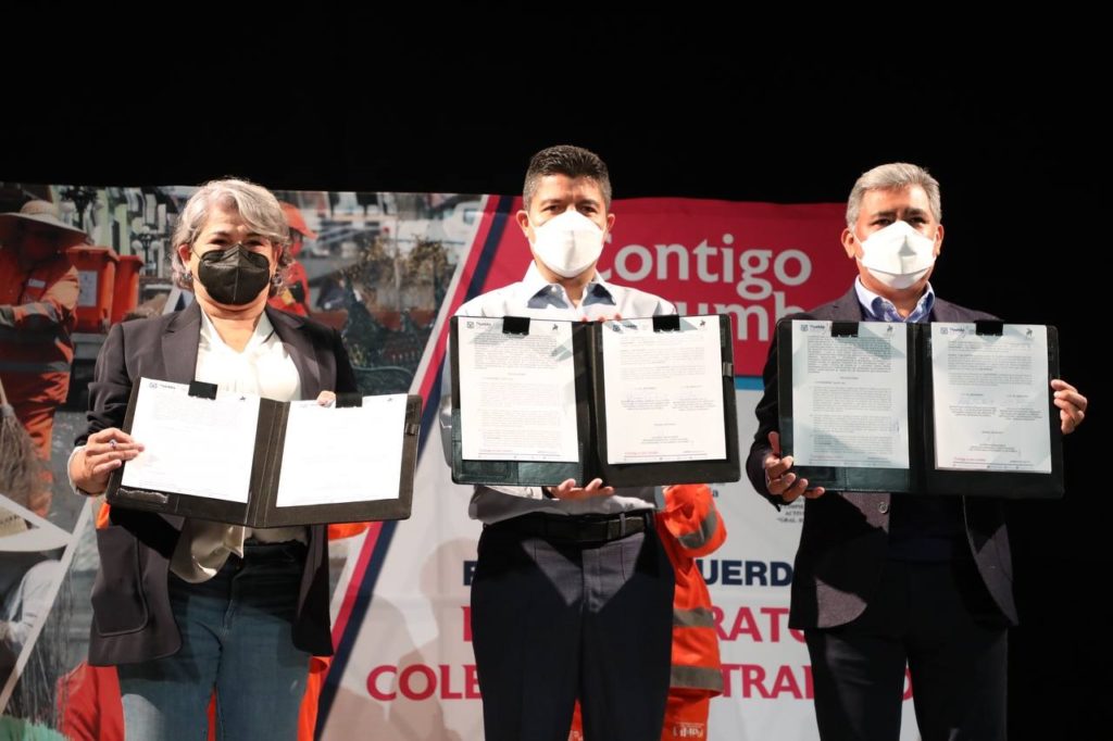 Ayuntamiento de Puebla mejora las condiciones laborales de las naranjitas sindicalizadas