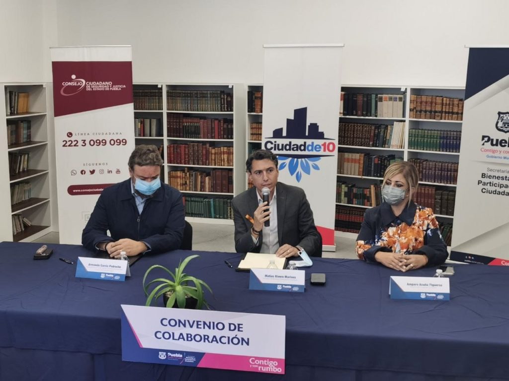 Bienestar municipal y CCS y J firman convenio de colaboración para ampliar esquemas de seguridad ciudadana en Puebla