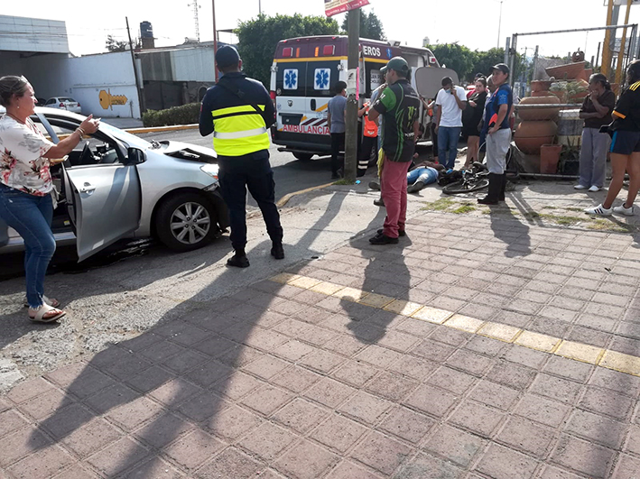 Dio vuelta en lugar prohibido y ocasiona accidente