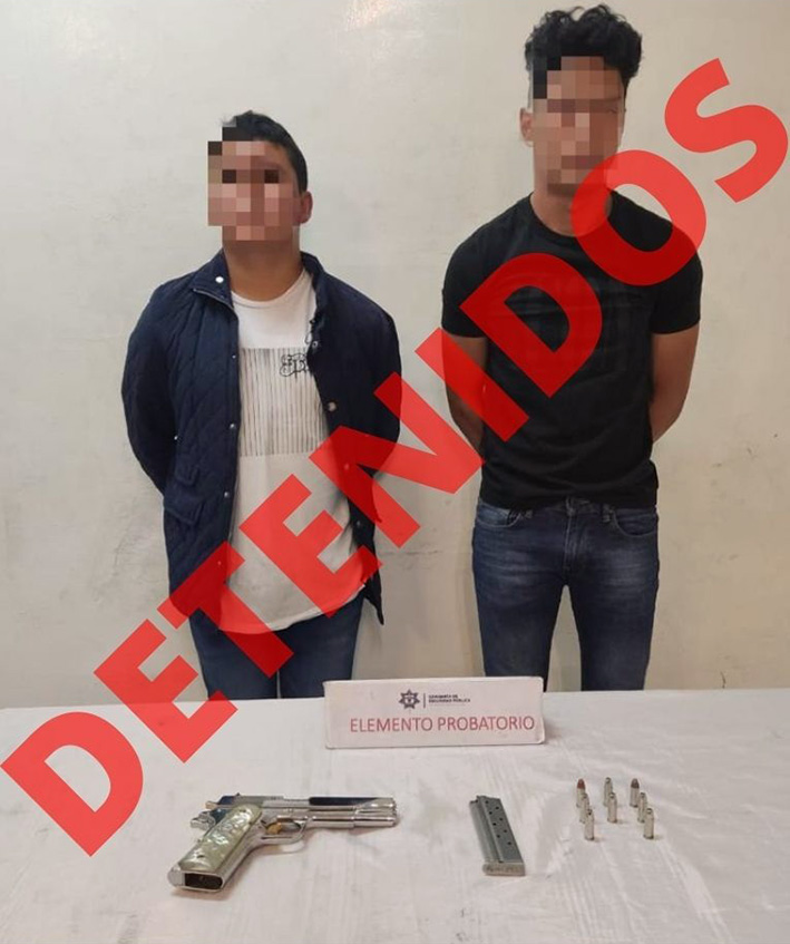 Por andar armados, 2 menores fueron detenidos