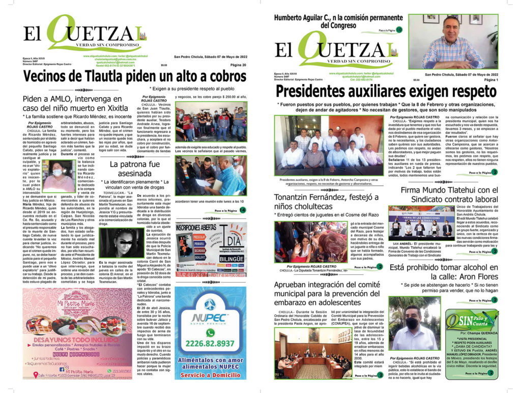 Nuestra Portada, Edición 2497 del 7 Mayo 2022
