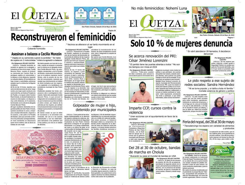 Nuestra Portada, Edición 2503 del 28 Mayo 2022