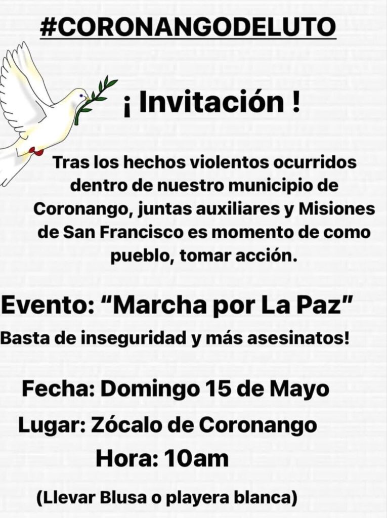 “Coronango está de luto”, difunde en redes sociales