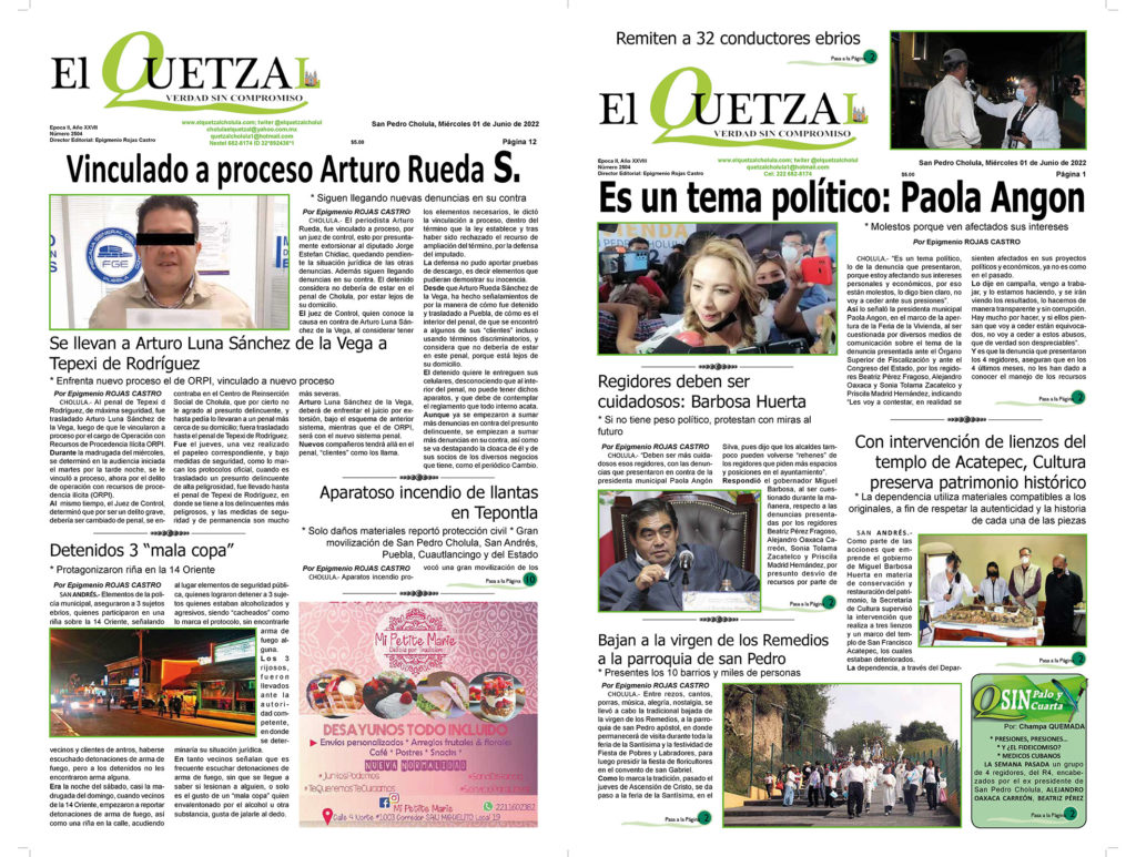 Nuestra Portada, edición 2504 del 01 Junio 2022