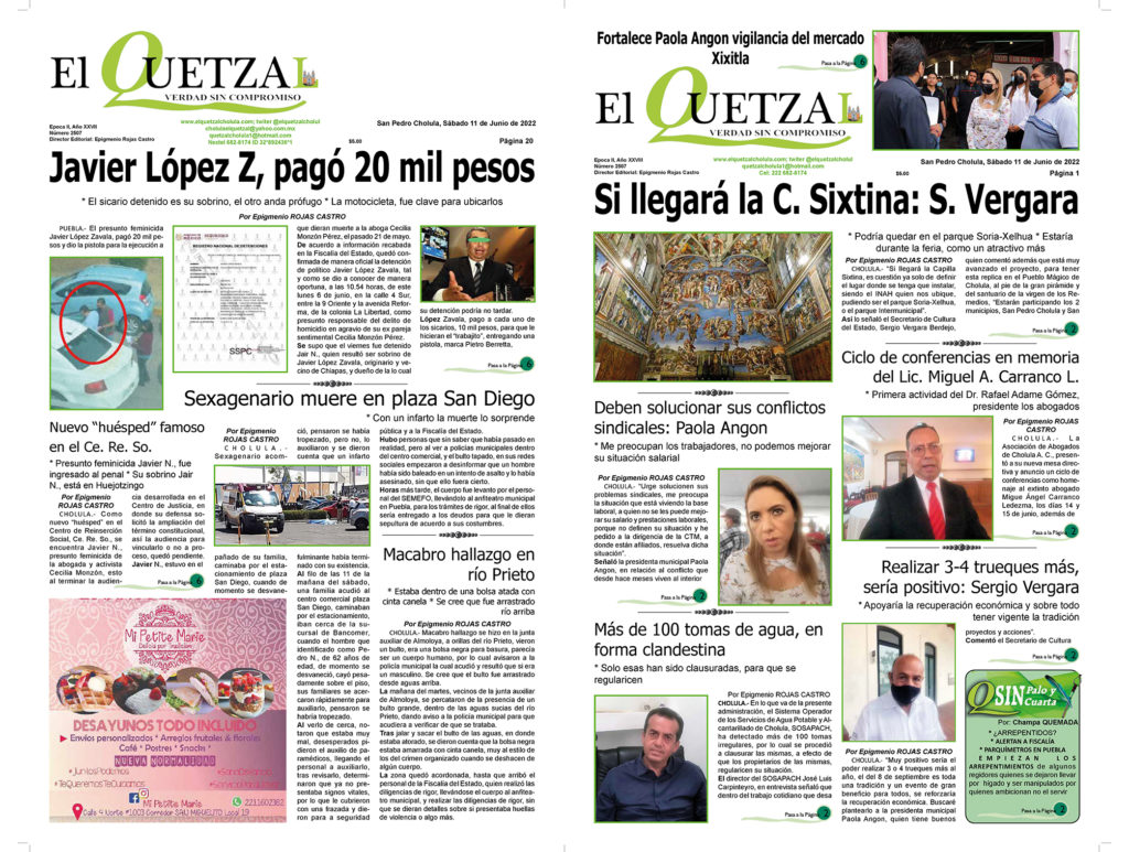 Nuestra Portada, Edición2507 del 11 Junio 2022