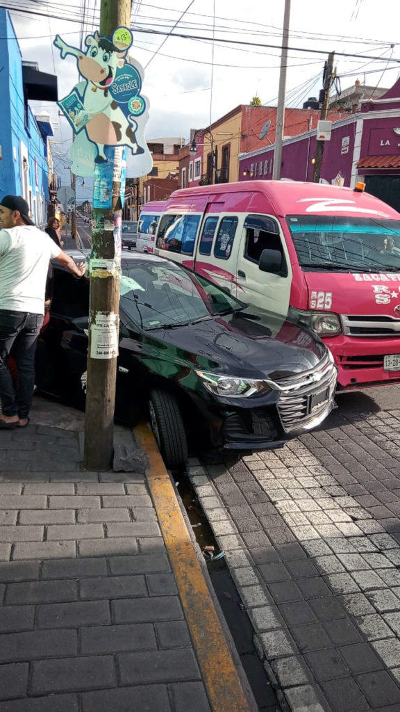 Choque por falta de precaución