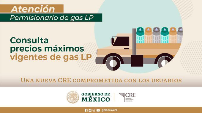 Nuevos precios del gas LP, vigentes al 25 de junio