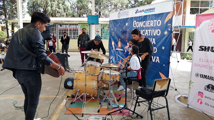 Con conciertos en escuelas, el Ayuntamiento busca concientizar en la igualdad sustantiva