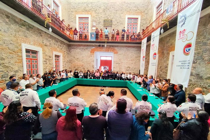 SSC de Puebla y FTP-CTM comprometen trabajo conjunto en favor de la seguridad