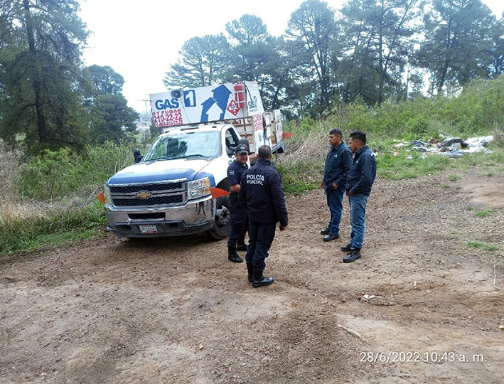 SSC auxilia a gaseros asaltados en ciudad de puebla y abandonados en Zapotecas
