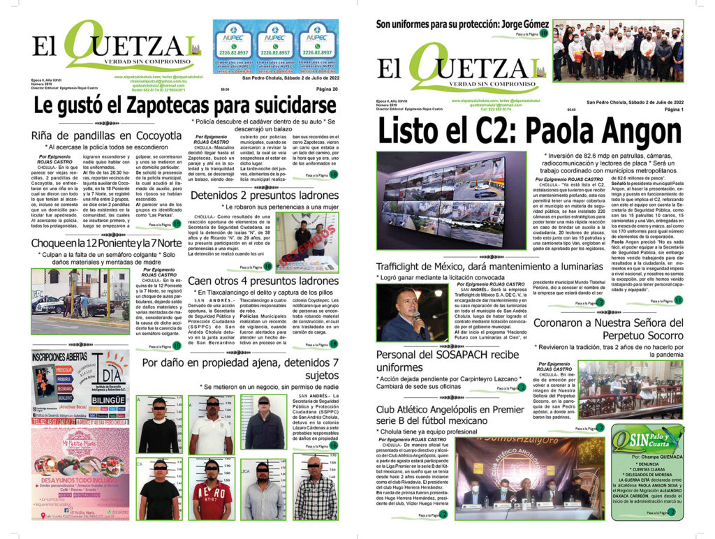 Nuestra Portada Edición 2513 del 02 Junio 2022