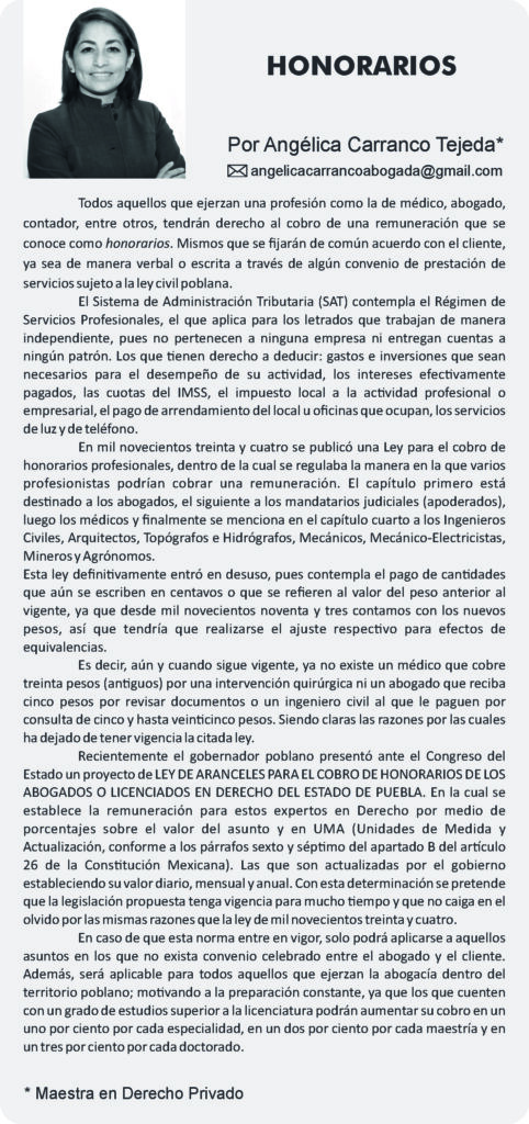 Honorarios