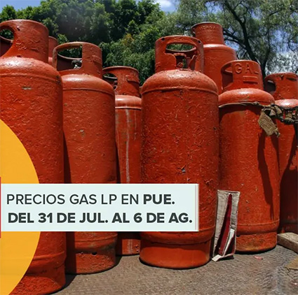 El gas costará $ 474.40 tanque de 20 kilo