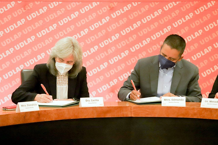 Signan convenio Municipio y UDLAP