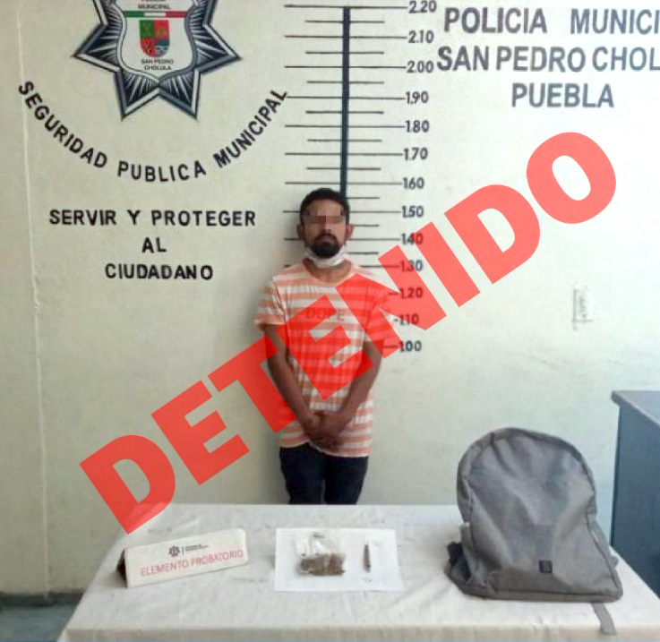 En el centro, municipales capturan a narcomenudista
