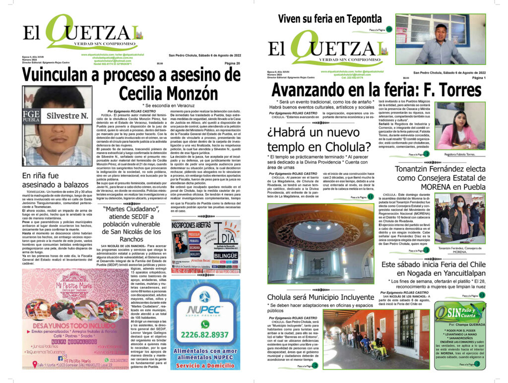 Nuestra Portada, Edición 2523 del 6 agosto 2022