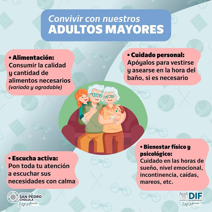 Cuida a los abuelitos  y abuelitas