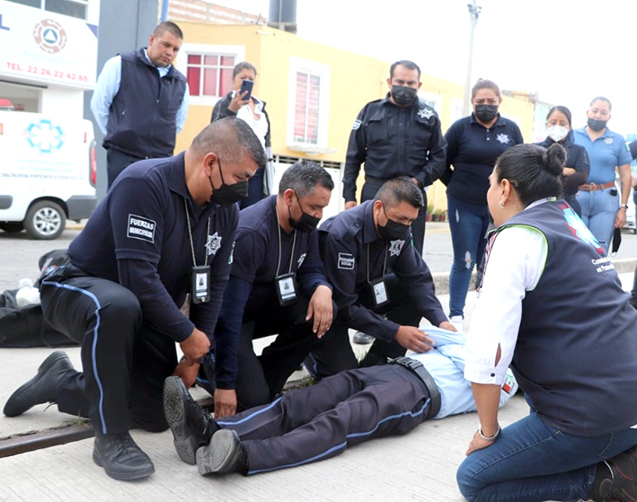 Elementos de SSC capacitados en Primeros Auxilios