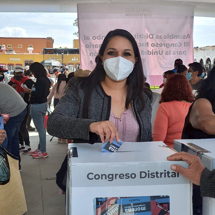 Tonantzin Fernández electa como Consejera Estatal de MORENA en Puebla