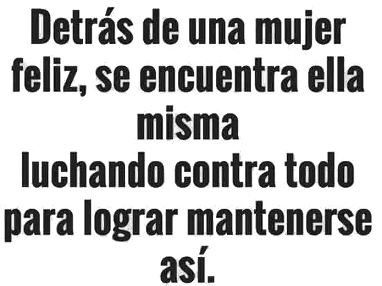 Mujer tras sí misma
