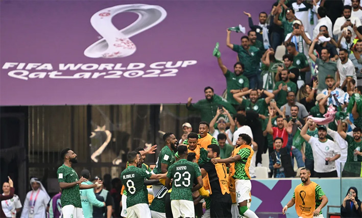 Arabia Saudita se impone a Argentina